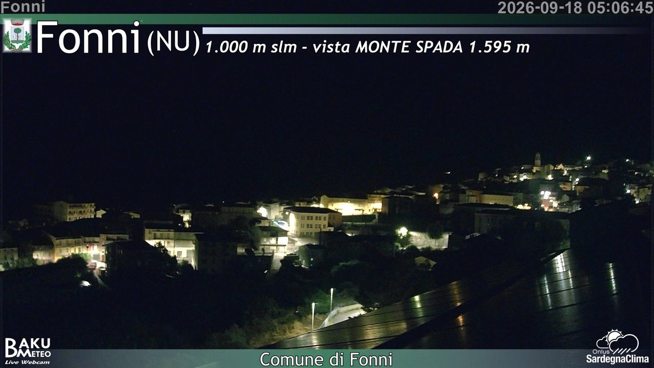 time-lapse frame, Fonni webcam