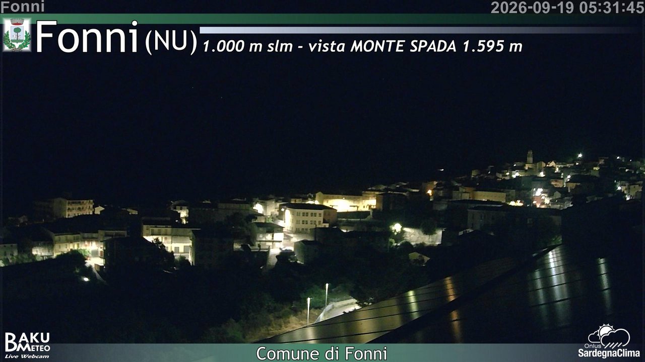 time-lapse frame, Fonni webcam