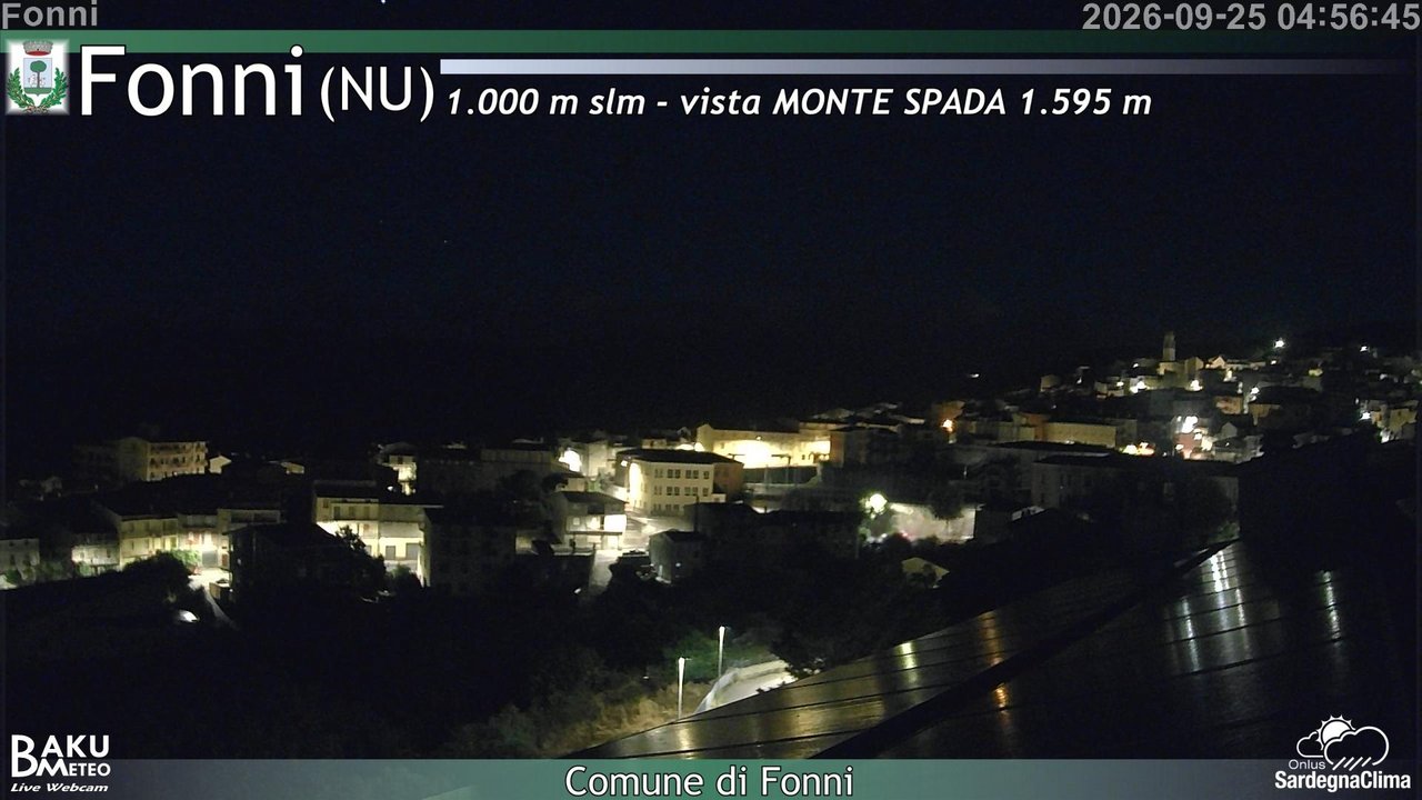 time-lapse frame, Fonni webcam