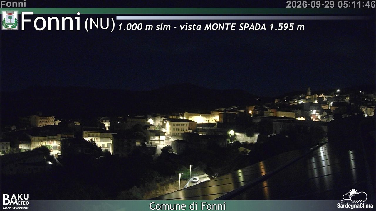 time-lapse frame, Fonni webcam