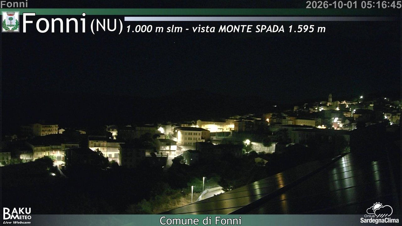 time-lapse frame, Fonni webcam