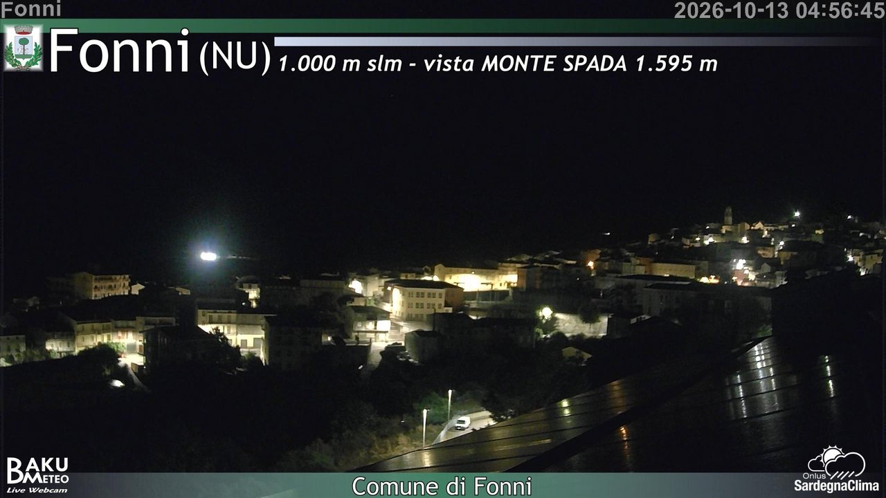 time-lapse frame, Fonni webcam