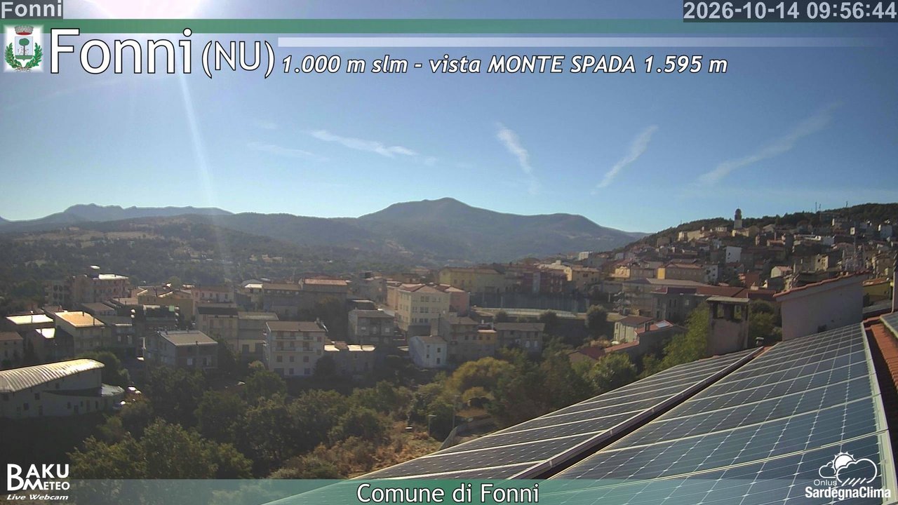 time-lapse frame, Fonni webcam