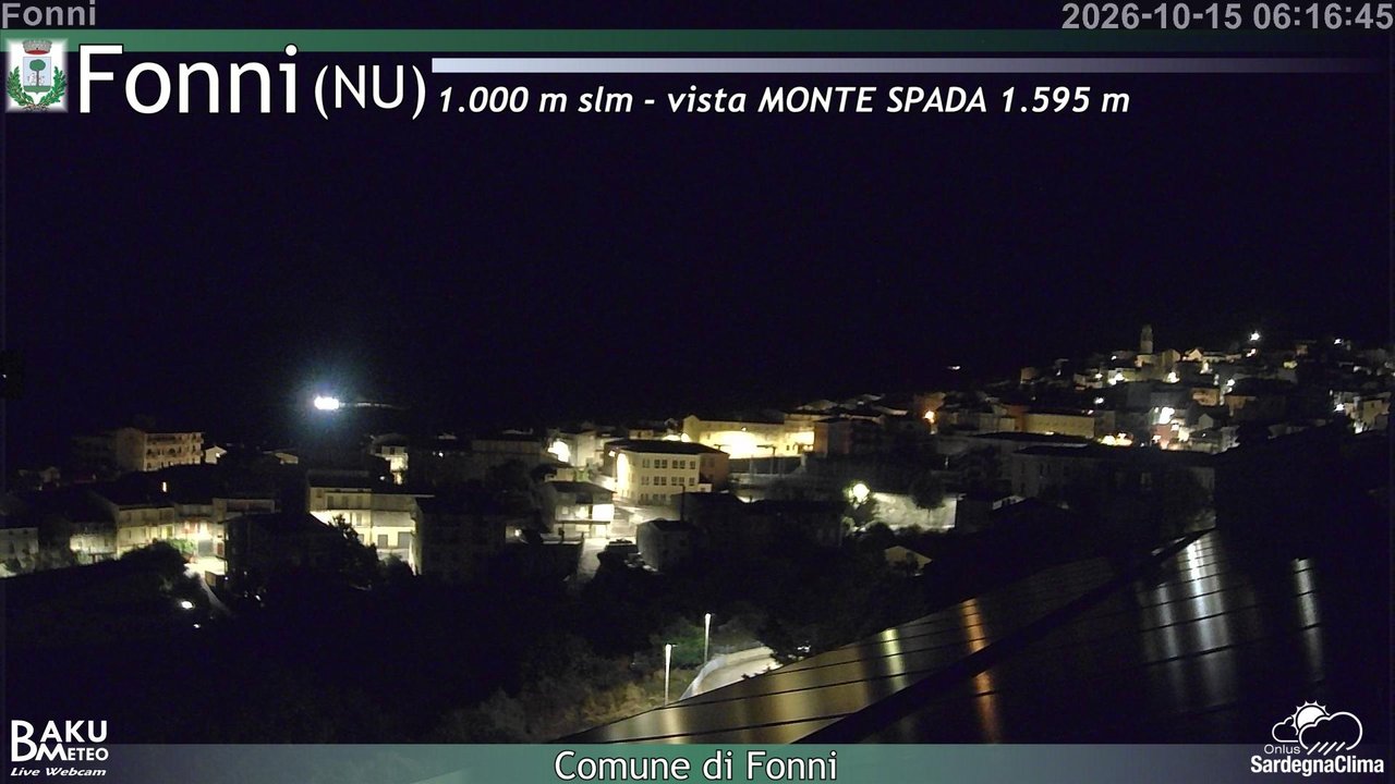 time-lapse frame, Fonni webcam