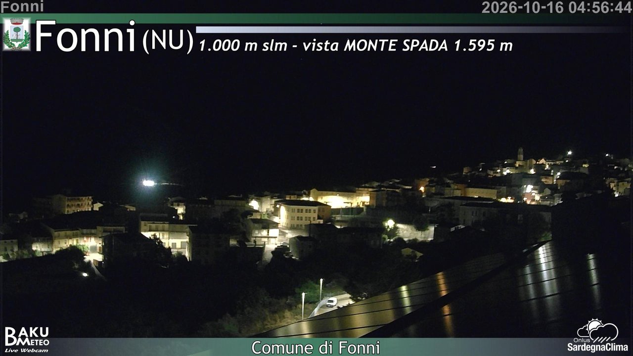 time-lapse frame, Fonni webcam