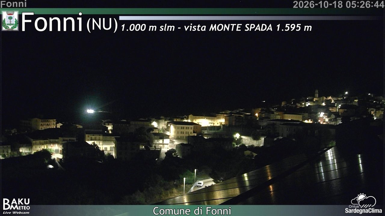 time-lapse frame, Fonni webcam
