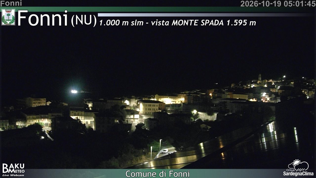 time-lapse frame, Fonni webcam