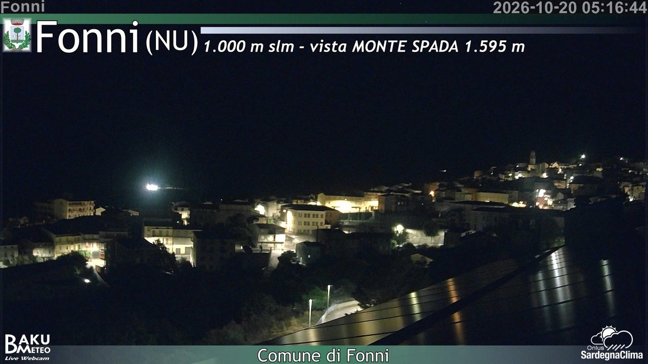 time-lapse frame, Fonni webcam