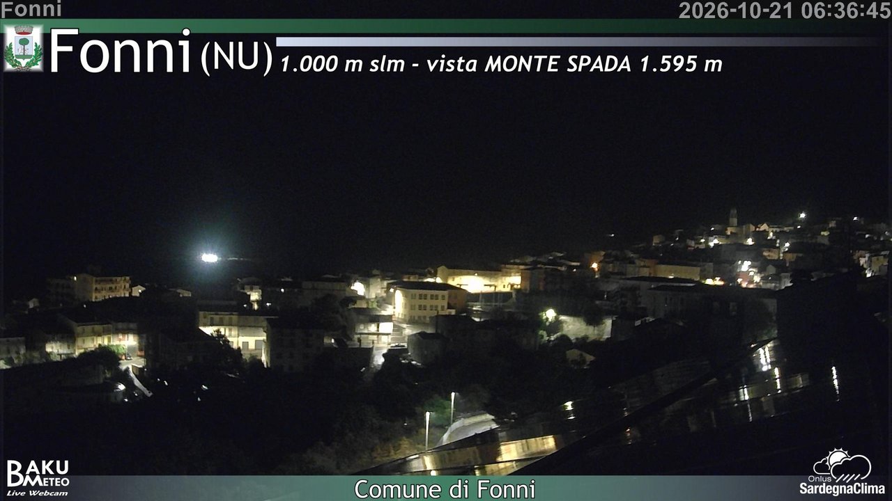 time-lapse frame, Fonni webcam