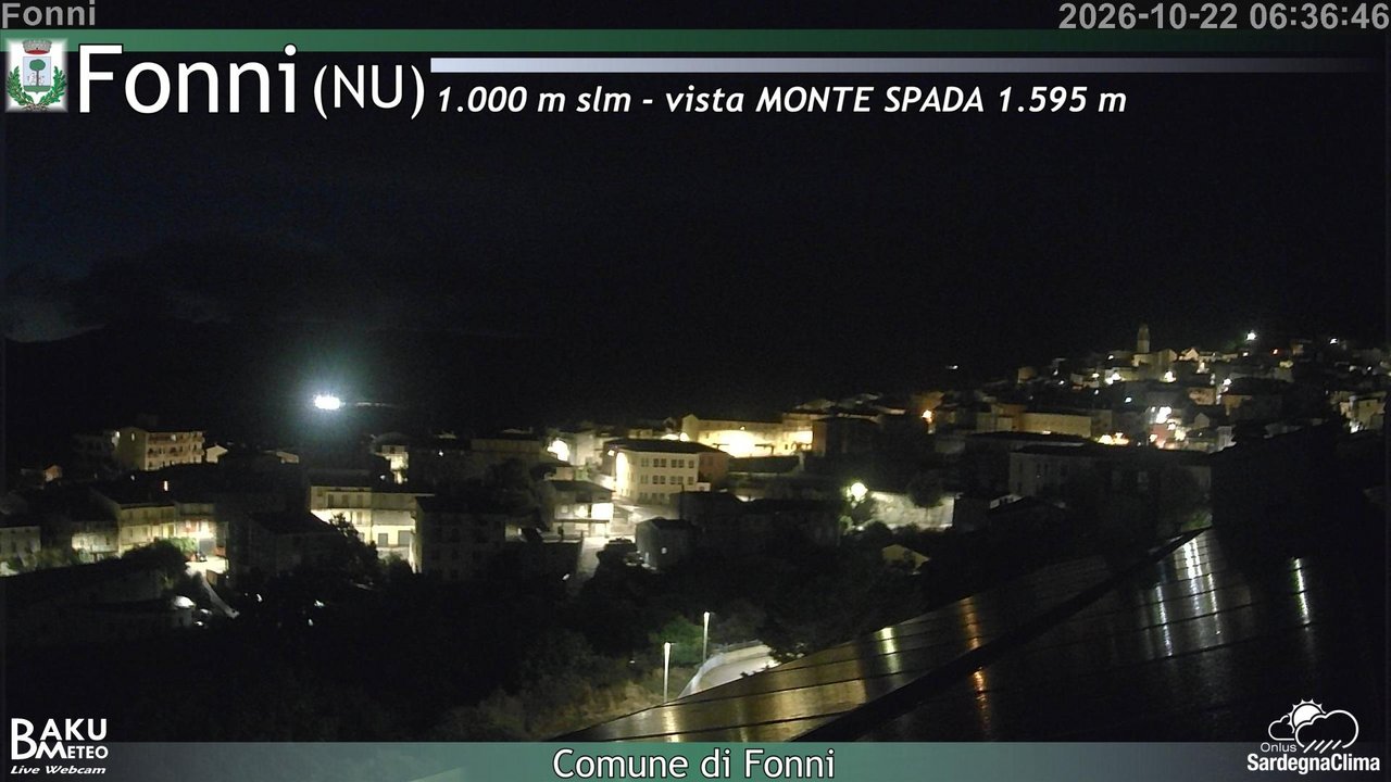 time-lapse frame, Fonni webcam