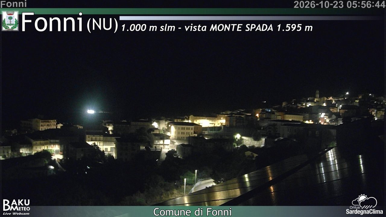 time-lapse frame, Fonni webcam