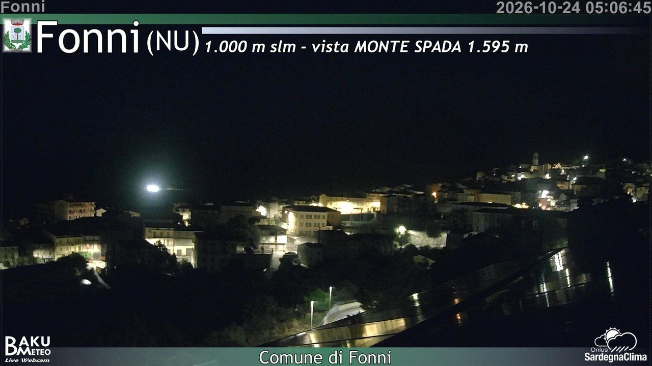 time-lapse frame, Fonni webcam
