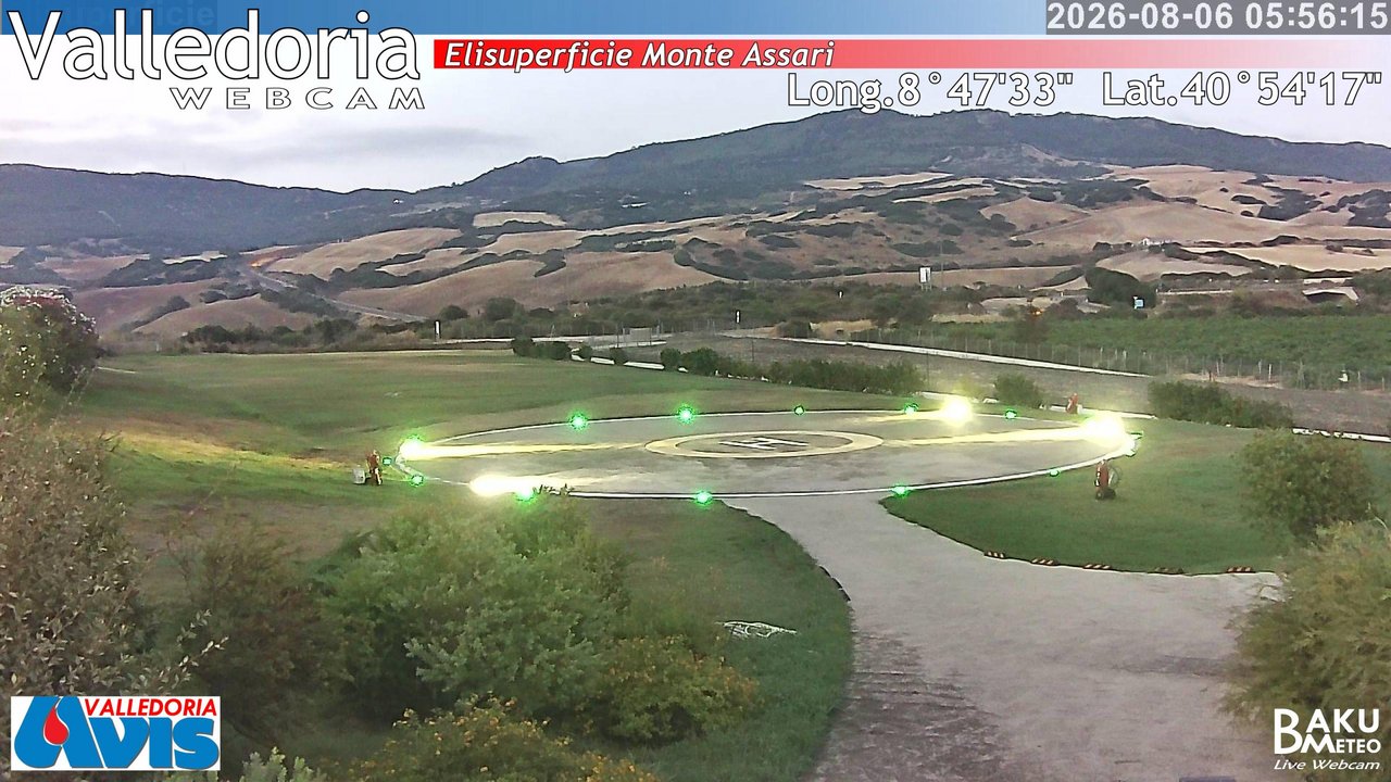 time-lapse frame, Valledoria webcam