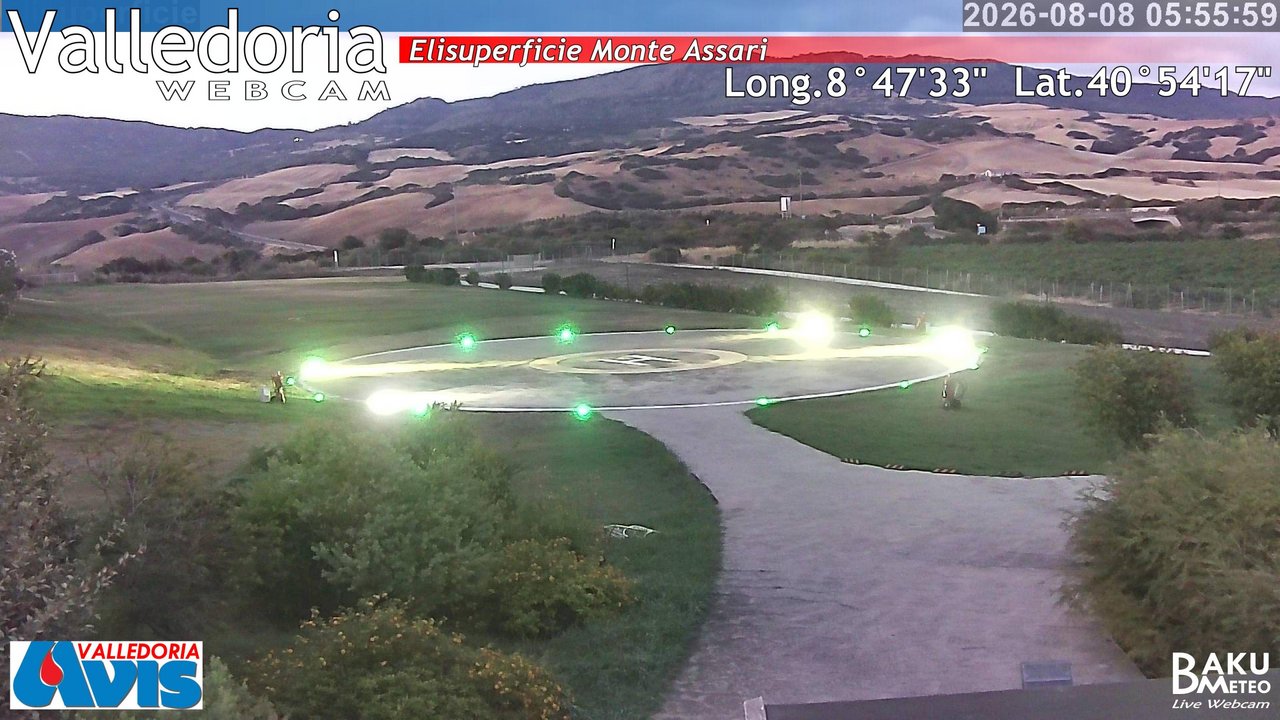 time-lapse frame, Valledoria webcam