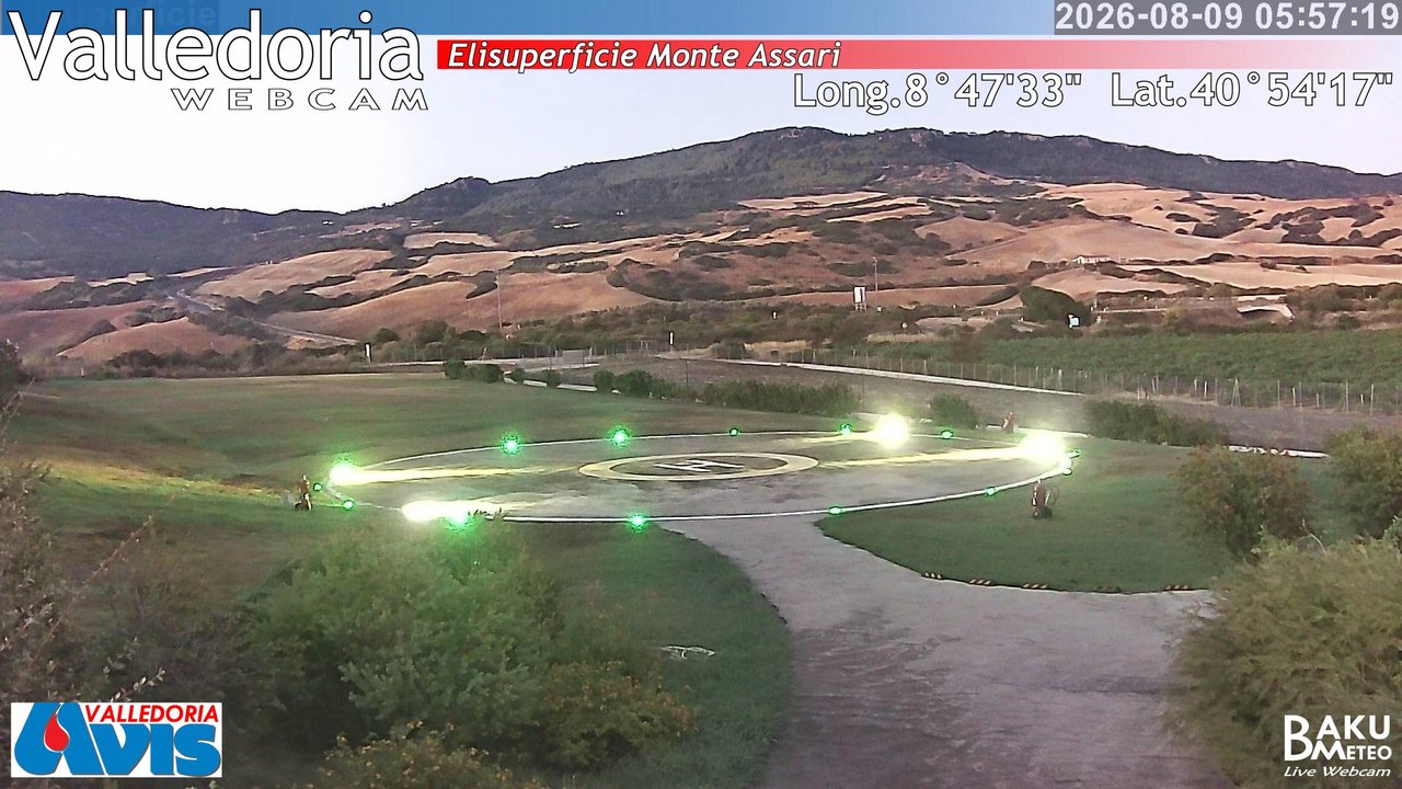 time-lapse frame, Valledoria webcam