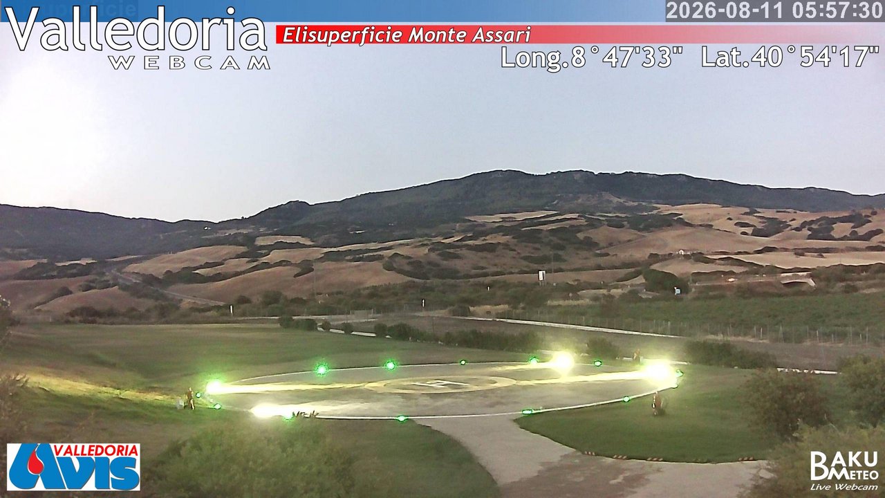 time-lapse frame, Valledoria webcam