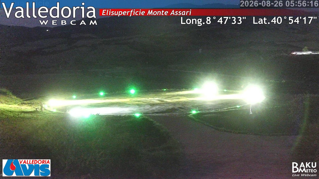 time-lapse frame, Valledoria webcam