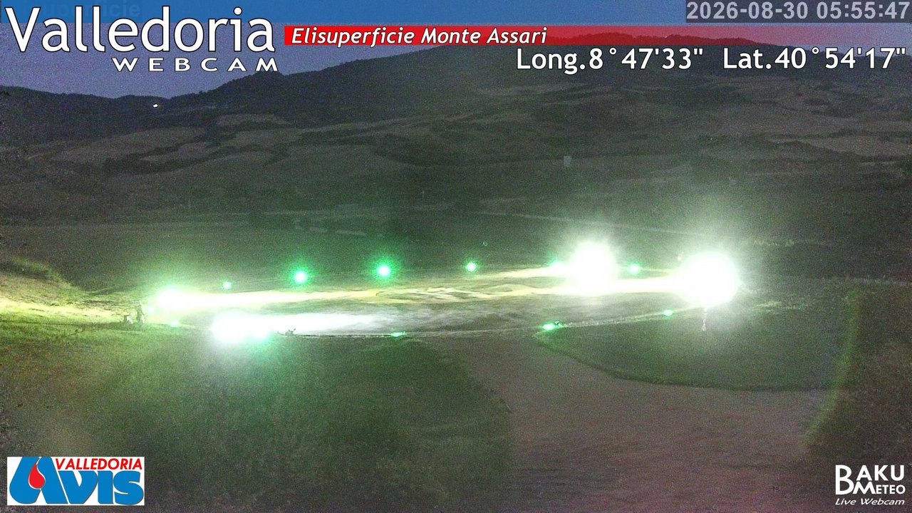 time-lapse frame, Valledoria webcam