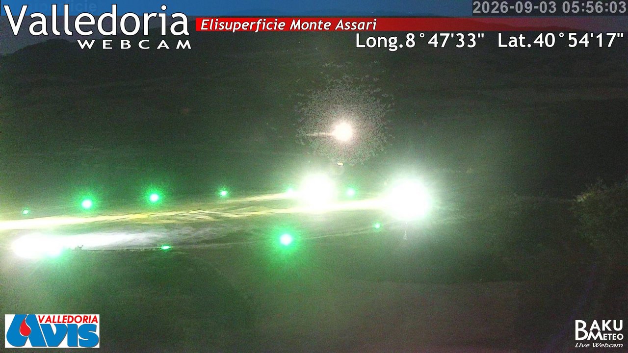 time-lapse frame, Valledoria webcam