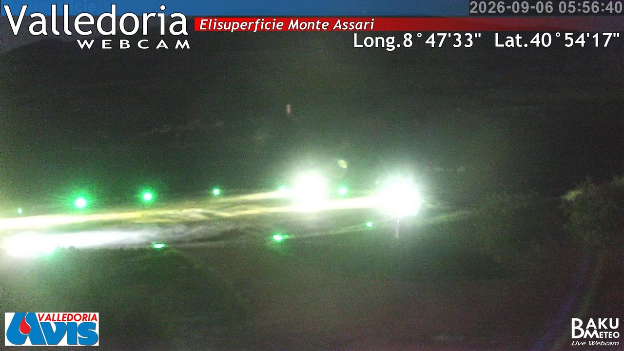 time-lapse frame, Valledoria webcam