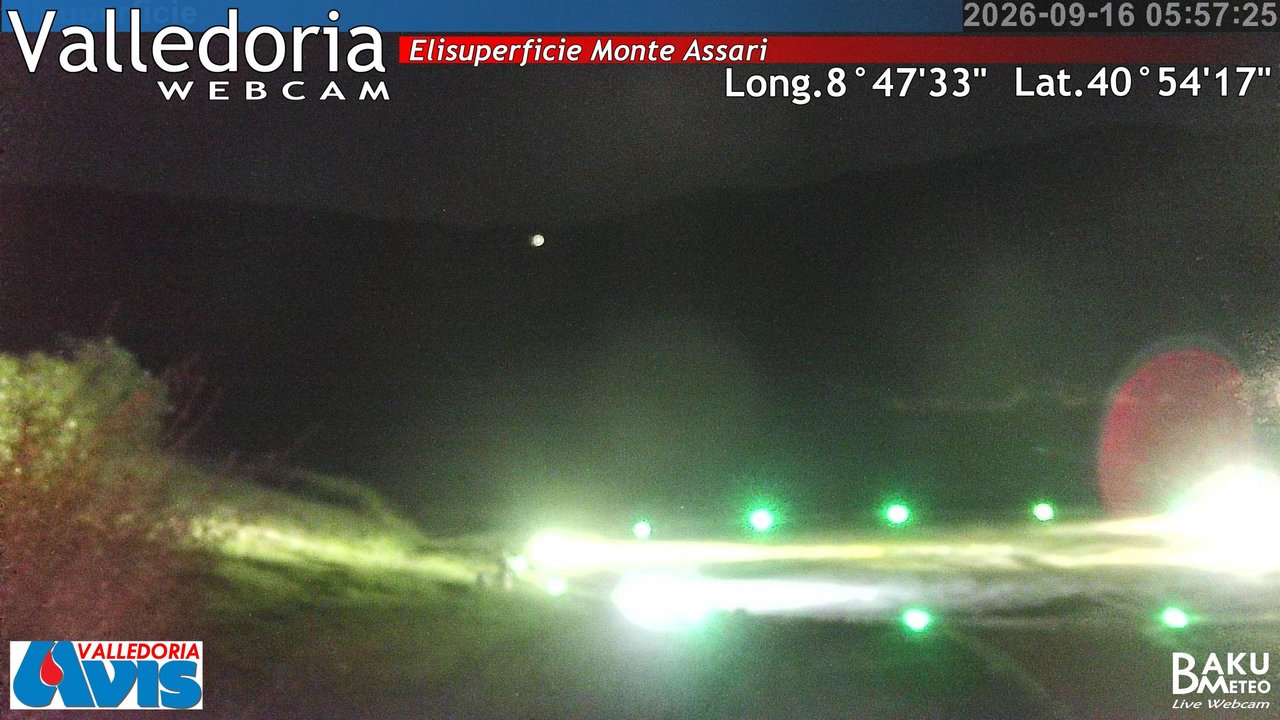 time-lapse frame, Valledoria webcam