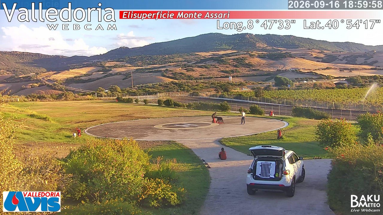 time-lapse frame, Valledoria webcam