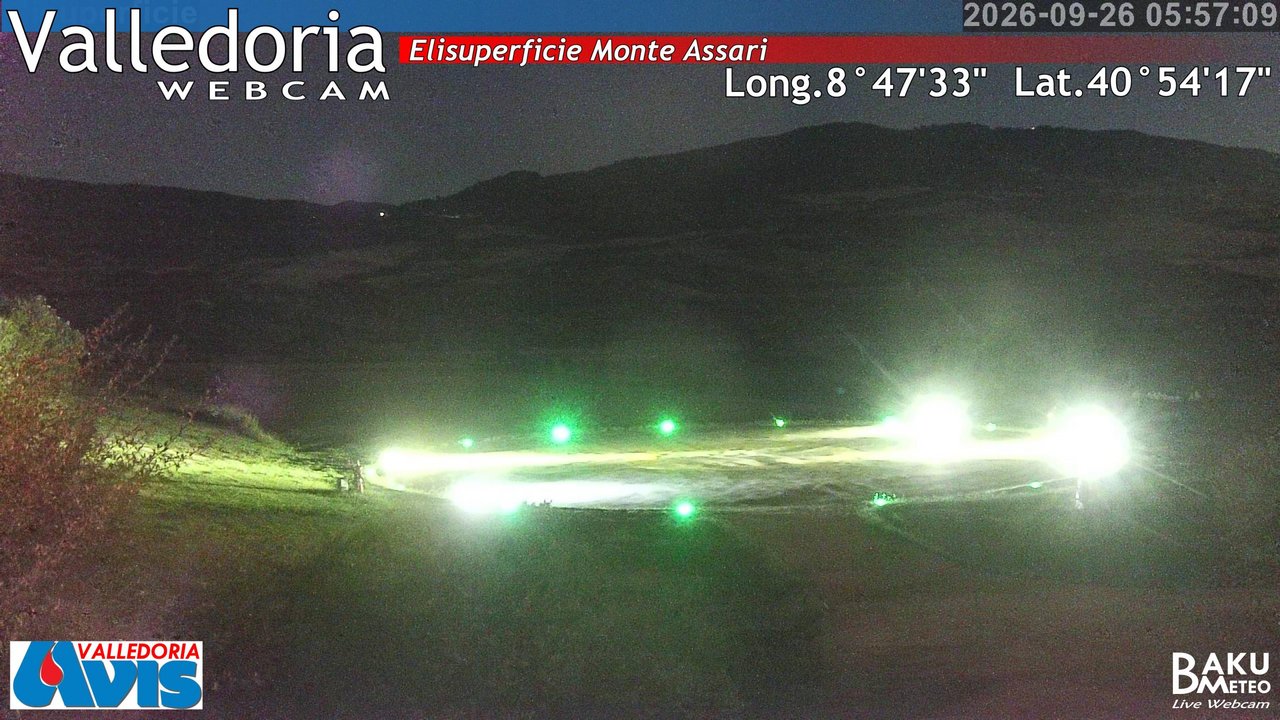 time-lapse frame, Valledoria webcam