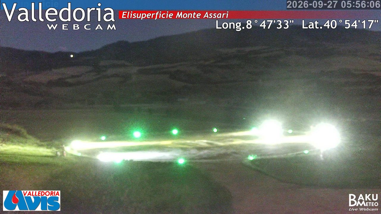 time-lapse frame, Valledoria webcam