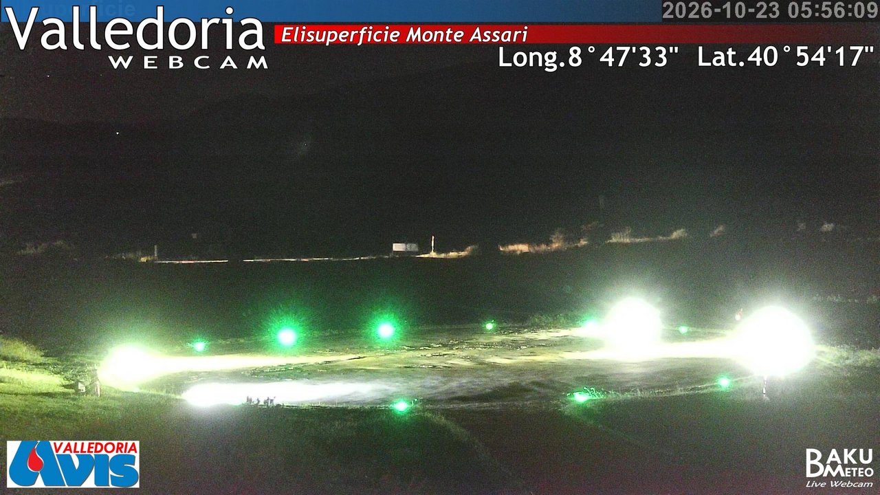 time-lapse frame, Valledoria webcam