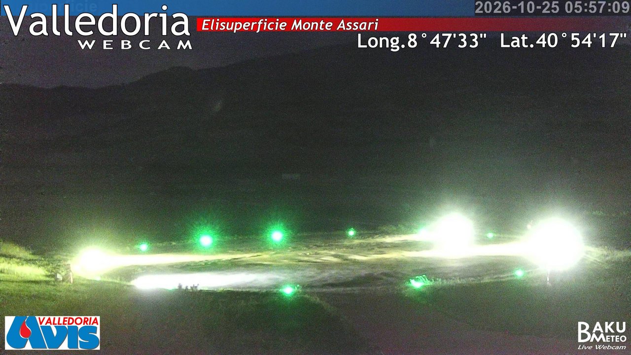 time-lapse frame, Valledoria webcam