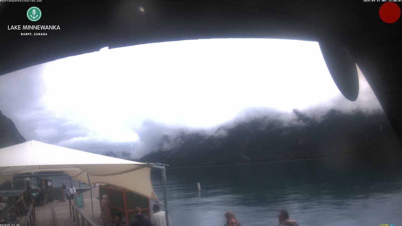 view from Lake Minnewanka on 2026-09-15