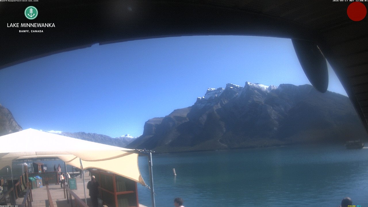 view from Lake Minnewanka on 2026-09-17