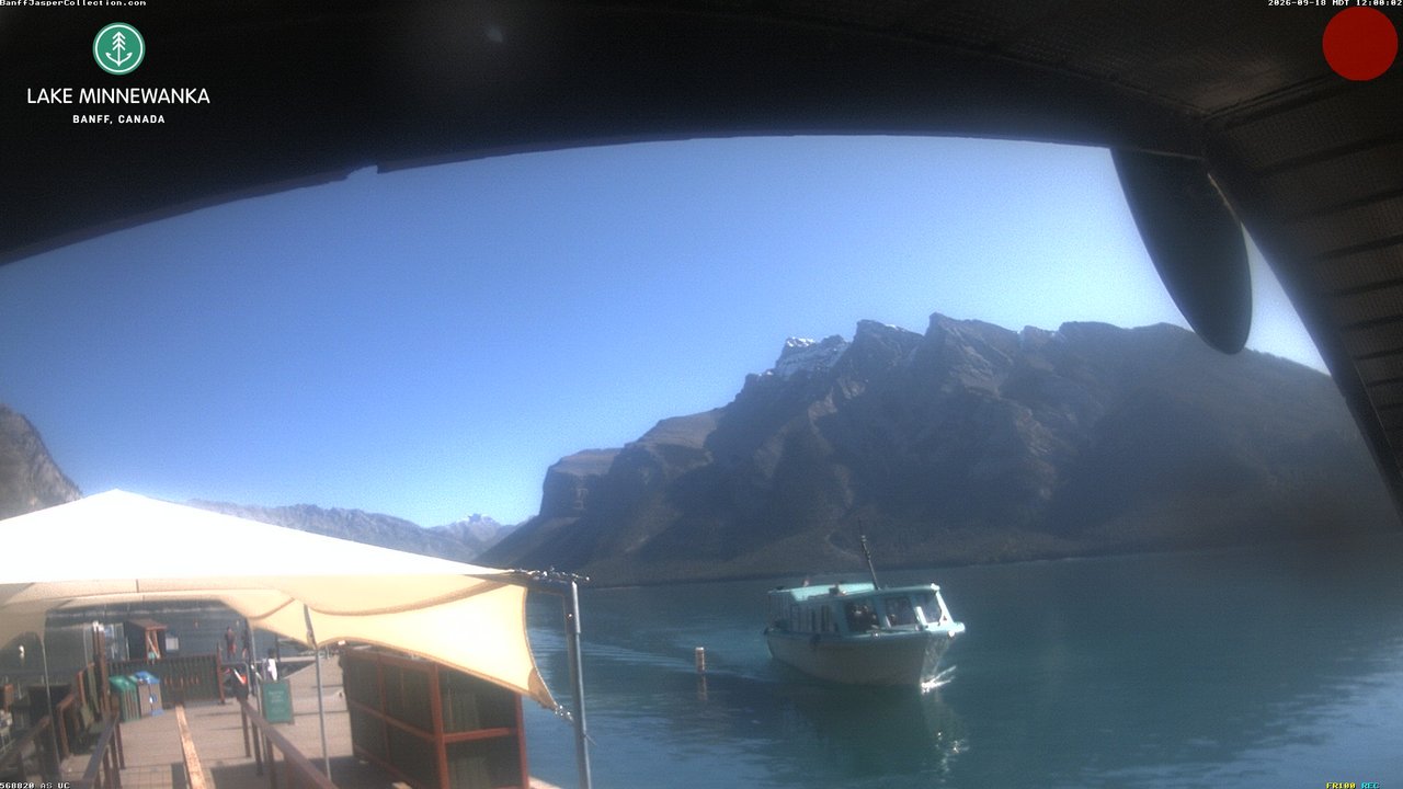 view from Lake Minnewanka on 2026-09-18