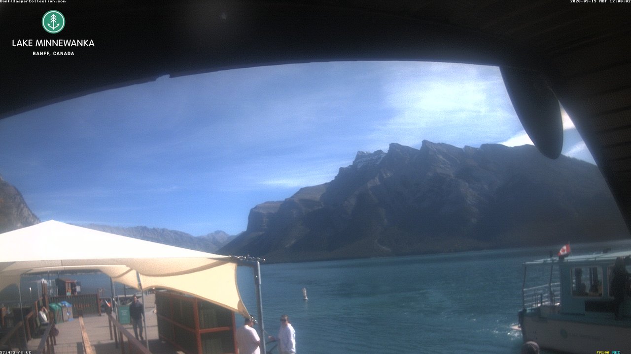 view from Lake Minnewanka on 2026-09-19