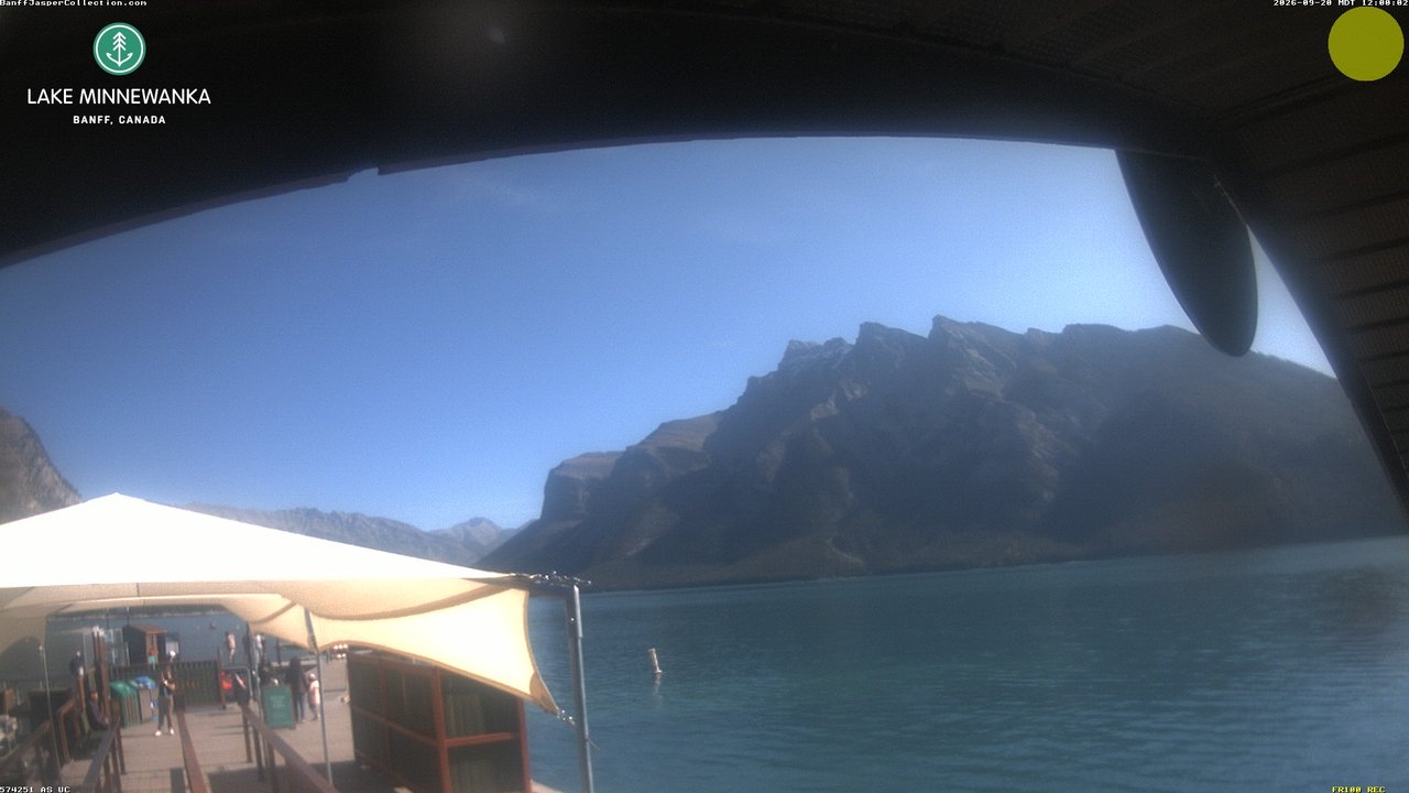 view from Lake Minnewanka on 2026-09-20