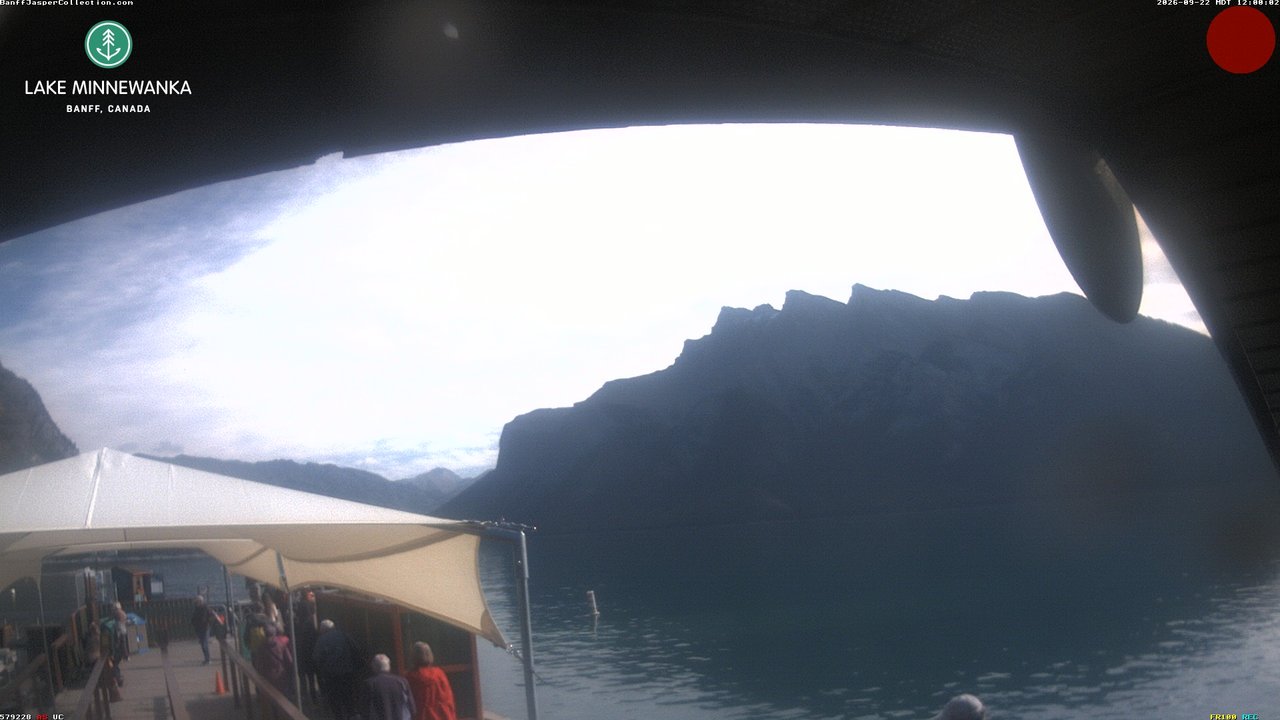 view from Lake Minnewanka on 2026-09-22