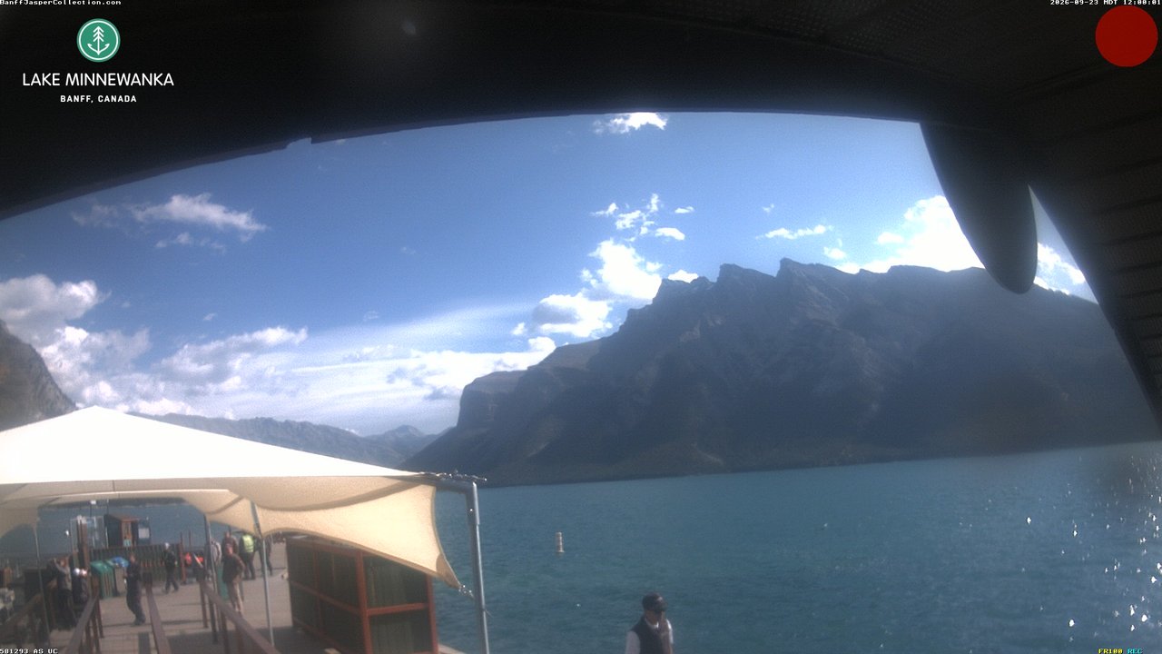 view from Lake Minnewanka on 2026-09-23