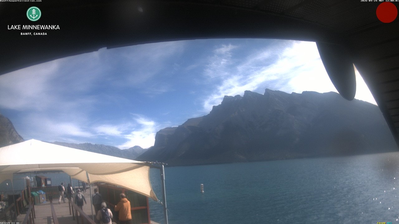 view from Lake Minnewanka on 2026-09-24