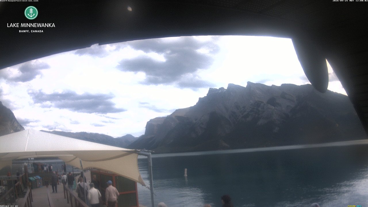 view from Lake Minnewanka on 2026-09-25