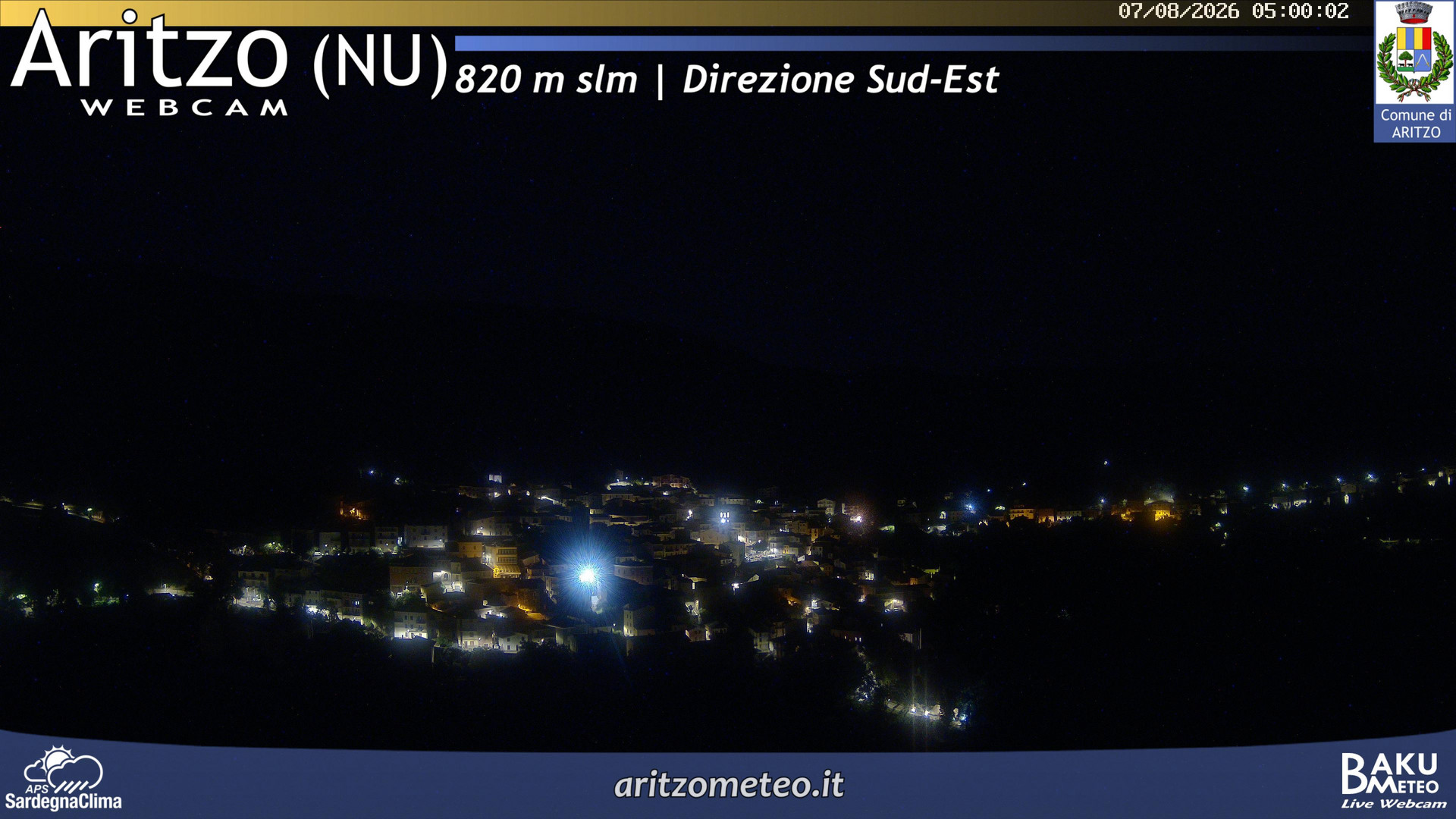 time-lapse frame, Aritzo webcam