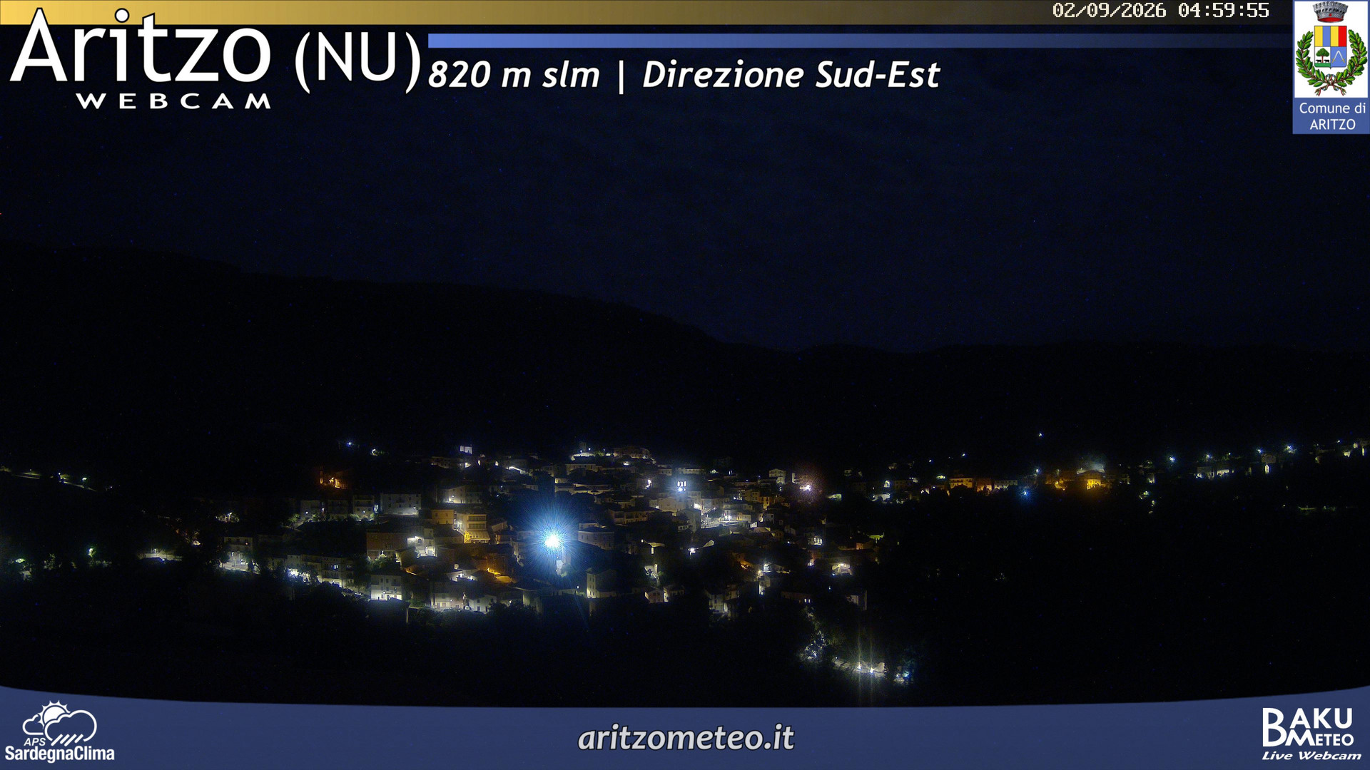 time-lapse frame, Aritzo webcam