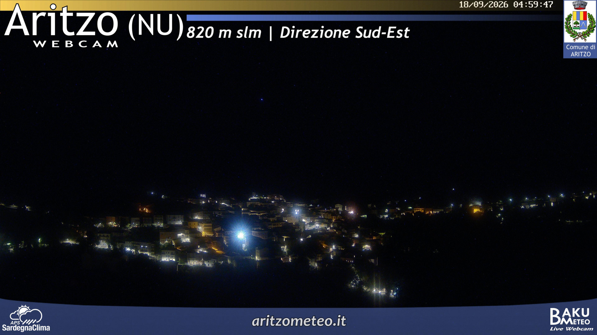 time-lapse frame, Aritzo webcam