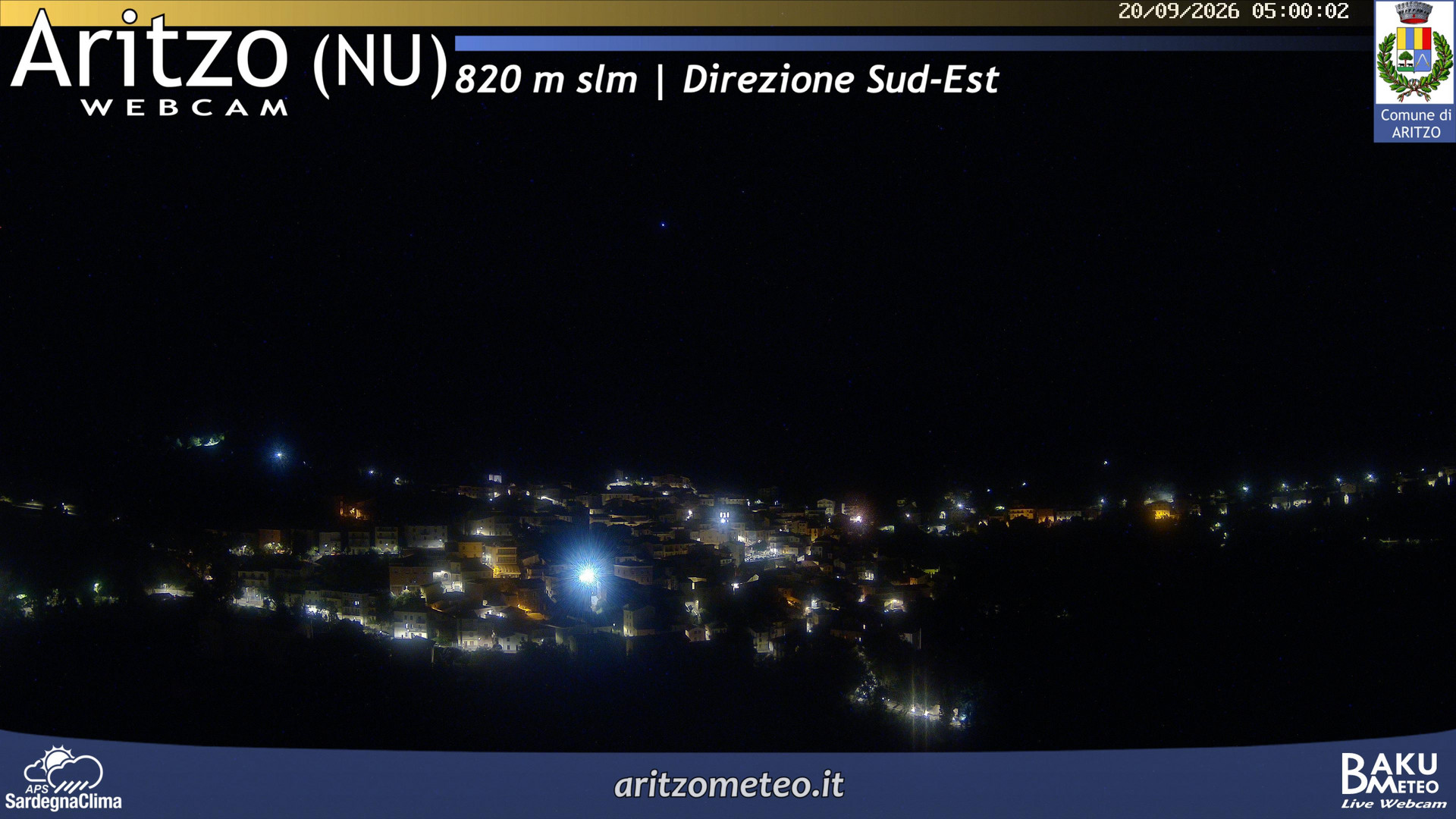 time-lapse frame, Aritzo webcam