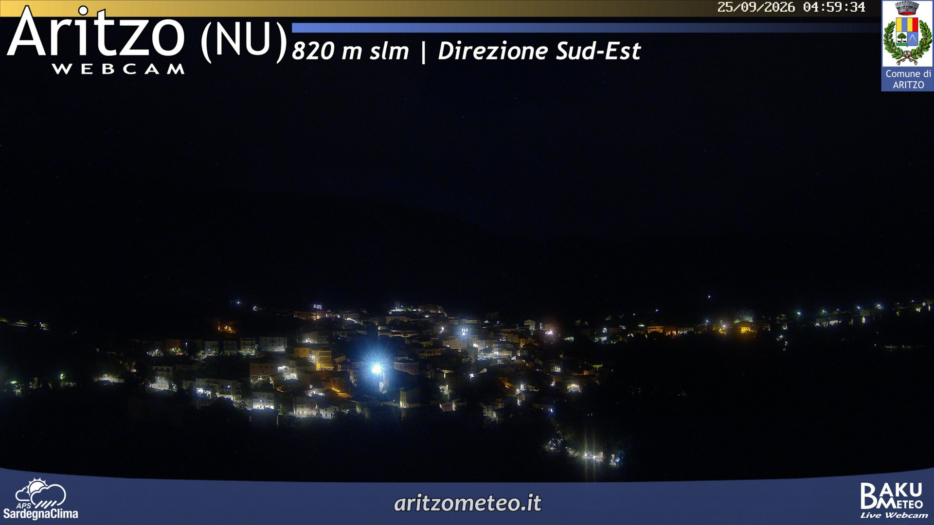 time-lapse frame, Aritzo webcam