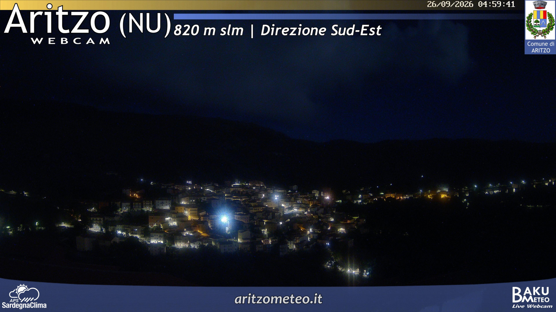 time-lapse frame, Aritzo webcam