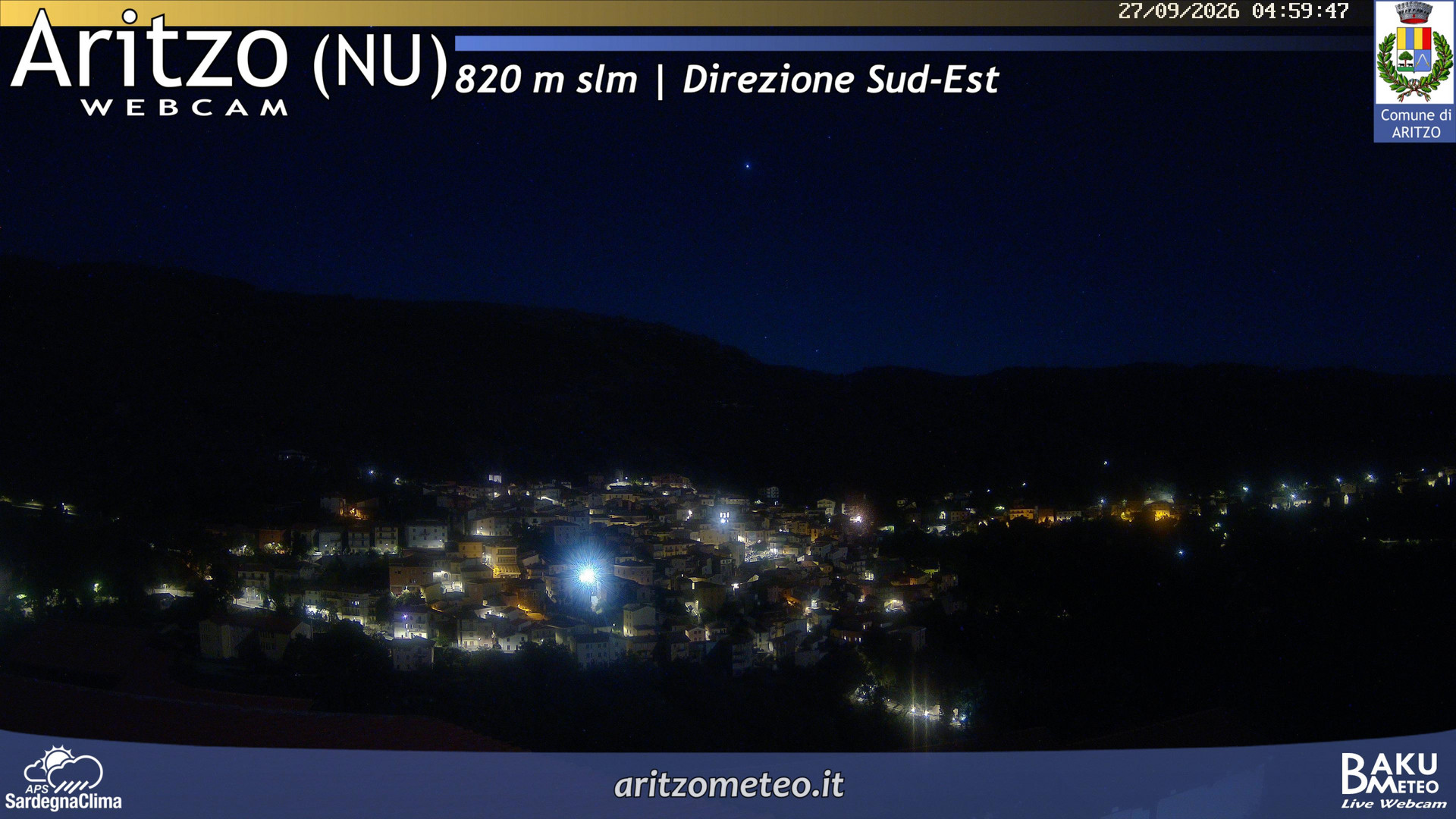 time-lapse frame, Aritzo webcam
