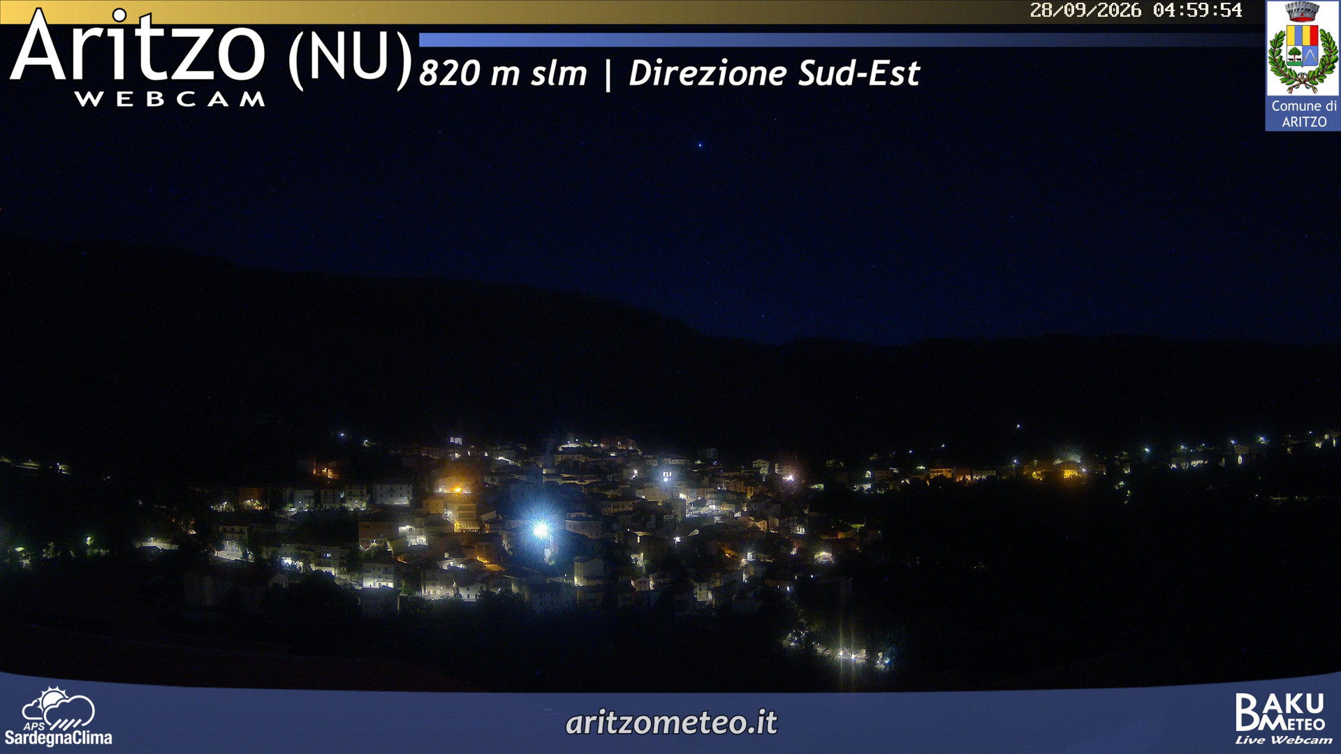 time-lapse frame, Aritzo webcam