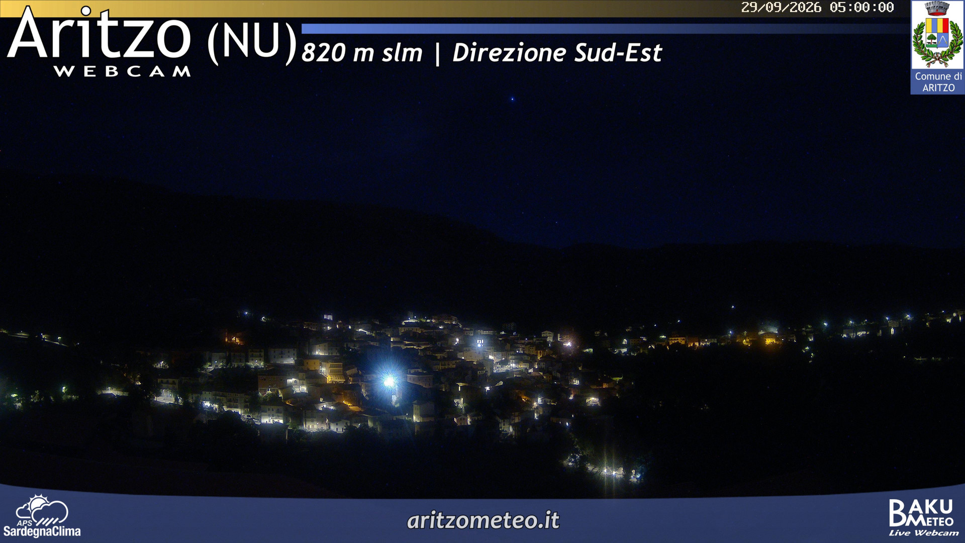 time-lapse frame, Aritzo webcam