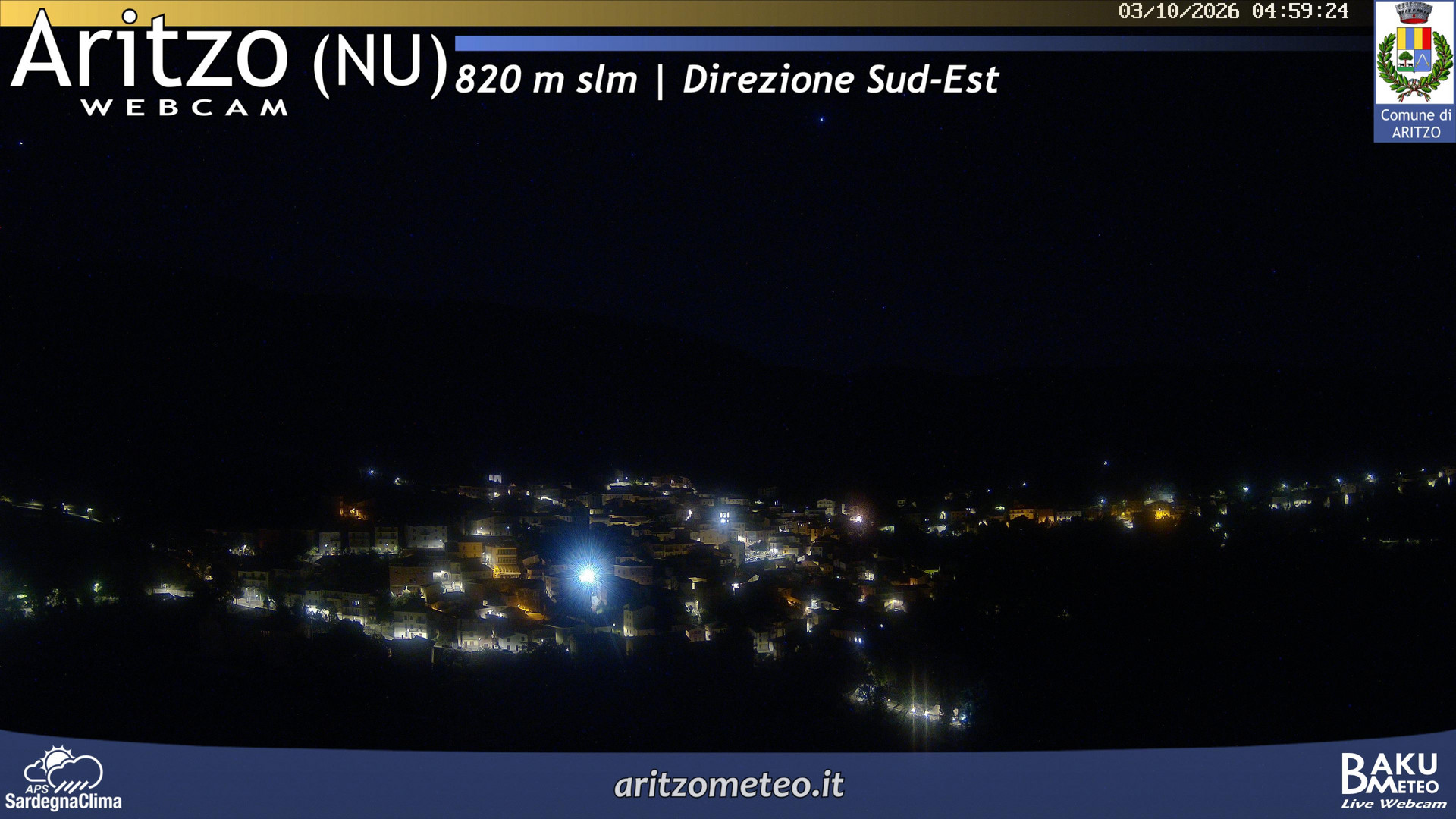 time-lapse frame, Aritzo webcam