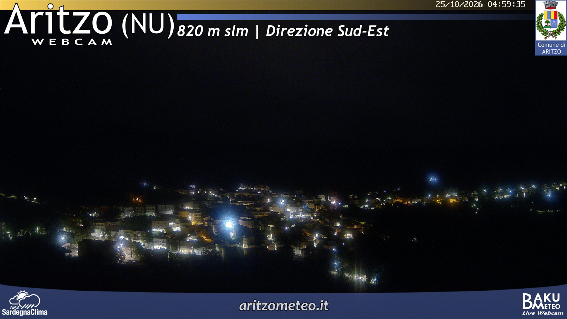 time-lapse frame, Aritzo webcam